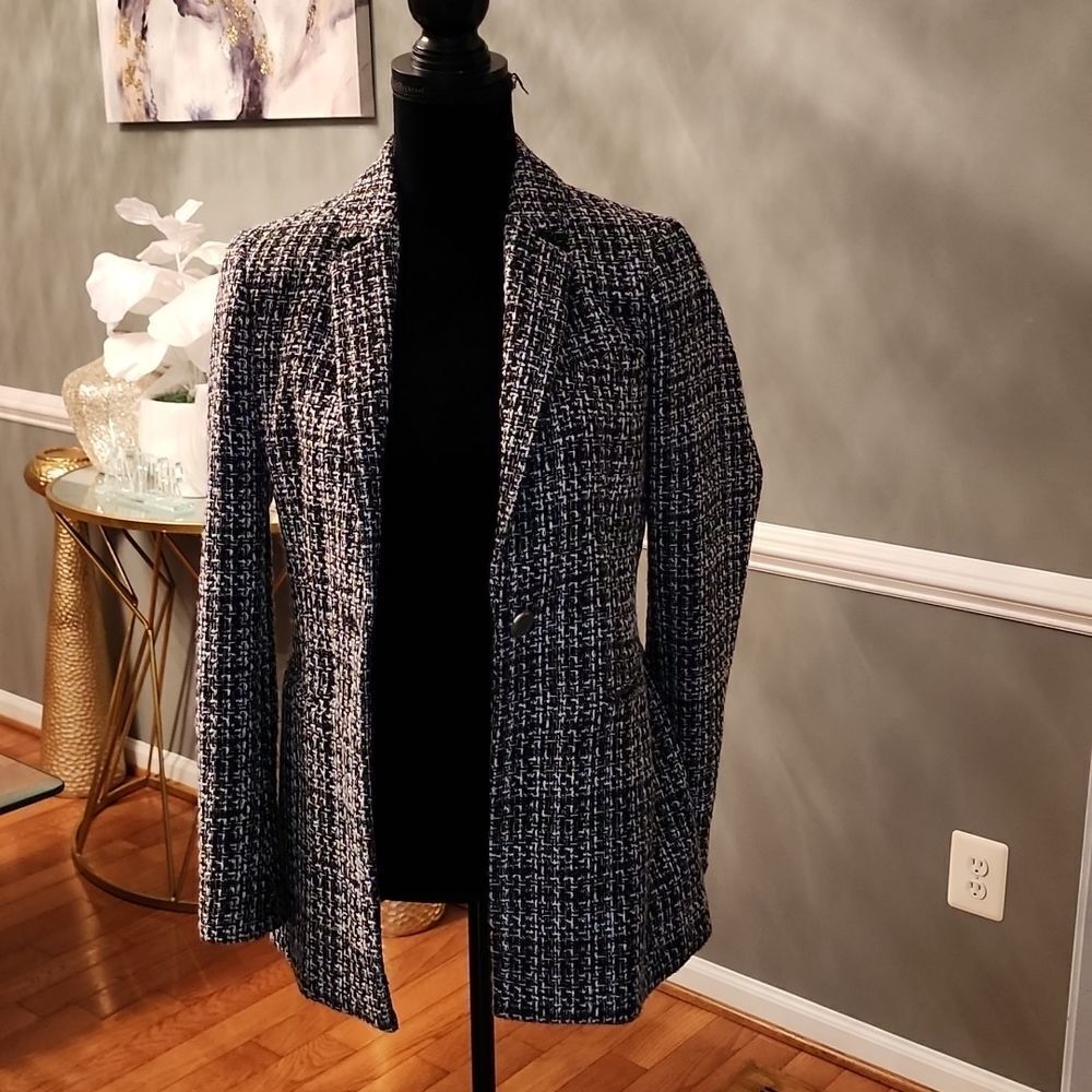 Bcbgmaxazria tweed blazer sz xs - Picture 3 of 8